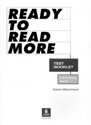 Book cover for Ready to Read More, Test Booklet