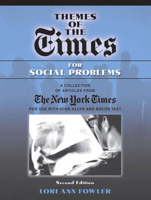 Book cover for Themes of the Times for Social Problems (Valuepack Item Only)