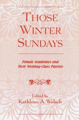 Cover of Those Winter Sundays