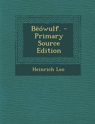 Book cover for Beowulf. - Primary Source Edition