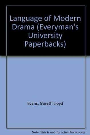 Cover of Language of Modern Drama