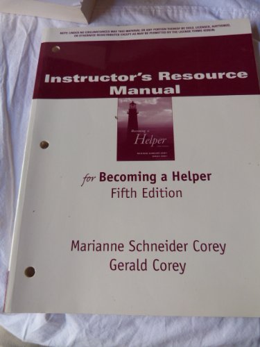 Book cover for IRM-Becoming A Helper 5e
