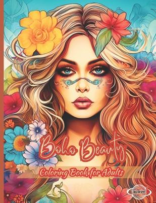 Book cover for Boho Beauty Coloring Book for Adults