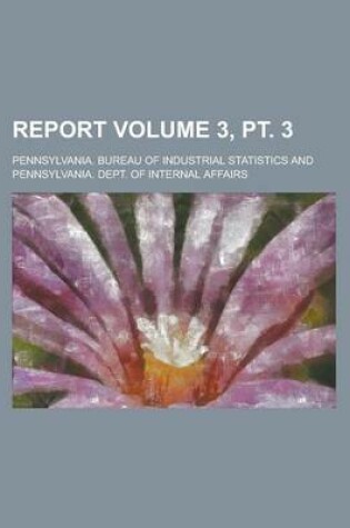 Cover of Report Volume 3, PT. 3