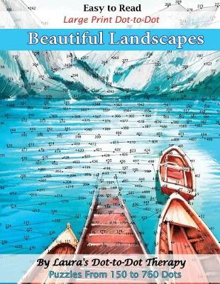 Book cover for Easy to Read Large Print Dot-To-Dot Beautiful Landscapes