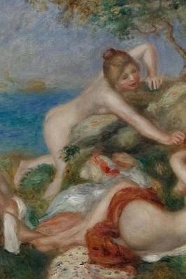 Book cover for 150 page lined journal Bathers Playing with a Crab, 1890s Pierre Auguste Renoir