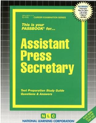 Book cover for Assistant Press Secretary