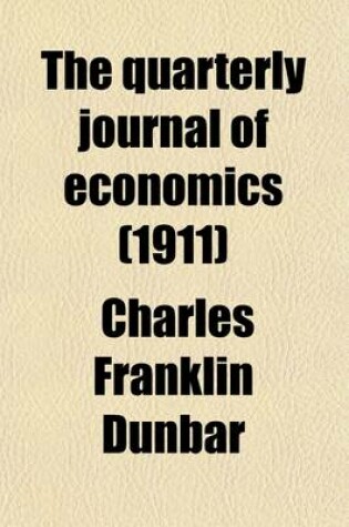 Cover of The Quarterly Journal of Economics (1911)