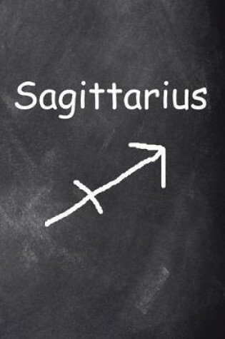 Cover of 2020 Daily Planner Sagittarius Symbol Zodiac Horoscope Chalkboard 388 Pages