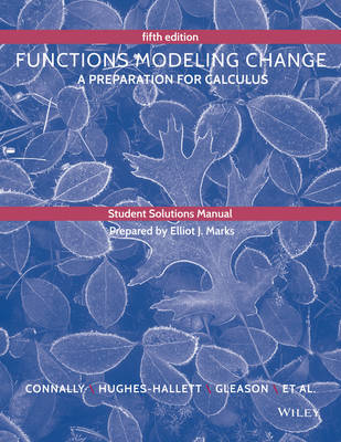 Book cover for Student Solutions Manual to accompany Functions Modeling Change