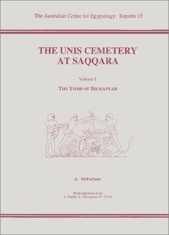 Book cover for The Unis Cemetery at Saqqara 1