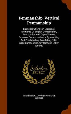 Book cover for Penmanship, Vertical Penmanship