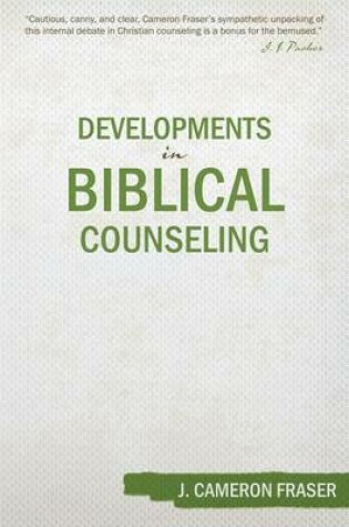 Cover of Developments in Biblical Counseling