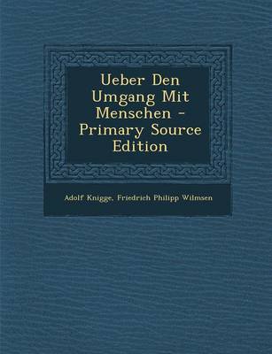 Book cover for Ueber Den Umgang Mit Menschen