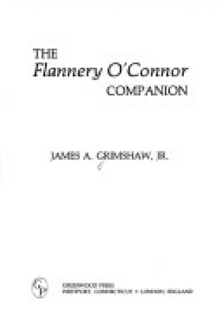 Cover of The Flannery O'Connor Companion