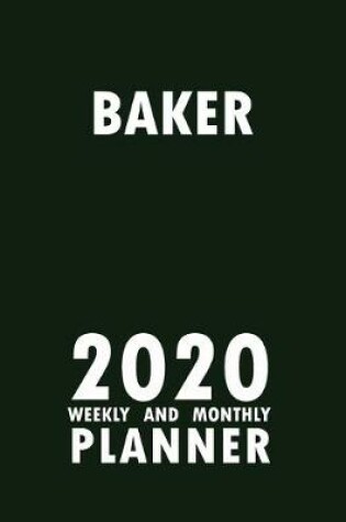 Cover of Baker 2020 Weekly and Monthly Planner