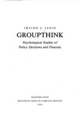 Cover of Groupthink