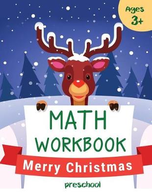 Book cover for Math Workbook Merry Christmas Preschool