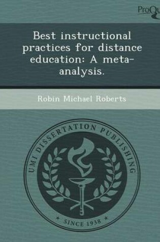 Cover of Best Instructional Practices for Distance Education: A Meta-Analysis