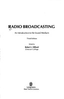 Book cover for Radio Broadcasting: an Introduction to the Sound Medium