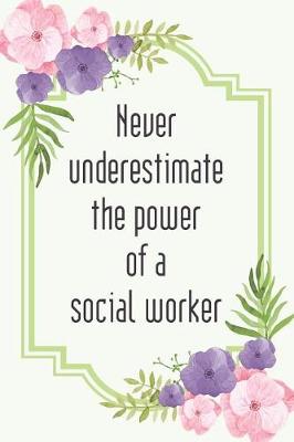 Book cover for Never underestimate the power of a social worker