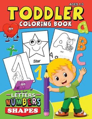 Book cover for Toddler Coloring Book ages 1-3
