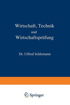 Cover of Wirtschaft Technik und Wirtschaftsprüfung