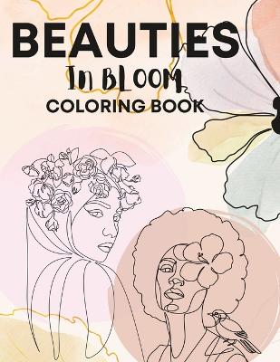 Book cover for Beauties in Bloom Jumbo Adult Coloring Book