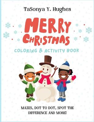 Book cover for Merry Christmas Activity Book for Kids Ages 4-8