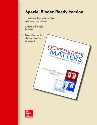 Book cover for Looseleaf for Government Matters: American Democracy in Context