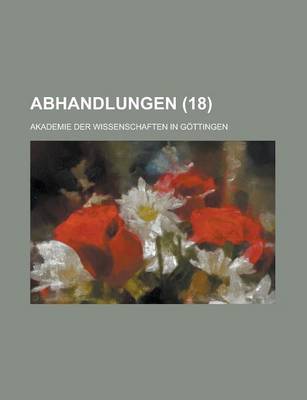 Book cover for Abhandlungen (18)