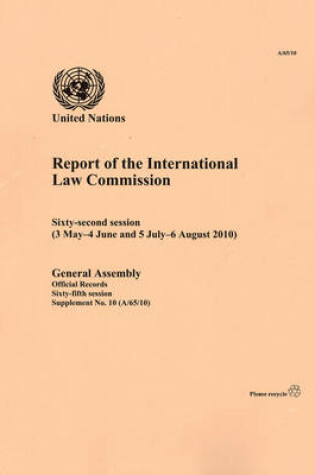 Cover of Report of the International Law Commission