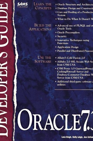 Cover of ORACLE 7 Developer's Guide