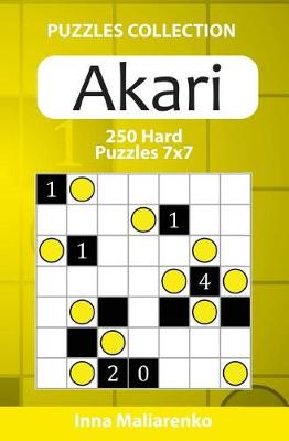 Book cover for Akari - 250 Hard Puzzles 7x7