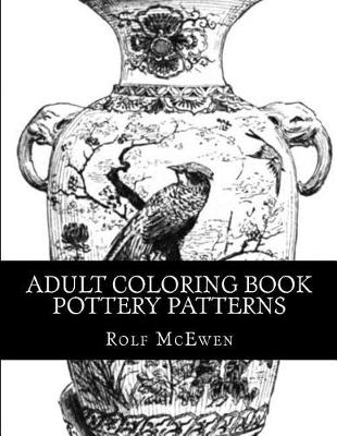 Book cover for Adult Coloring Book - Pottery Patterns