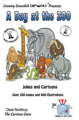 Cover of A Day at the Zoo - Jokes and Cartoons in Black and White