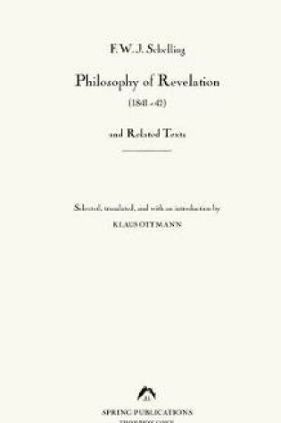 Cover of Philosophy of Revelation (1841-42) and Related Texts