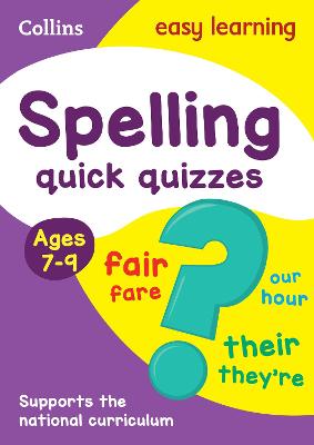 Book cover for Spelling Quick Quizzes Ages 7-9