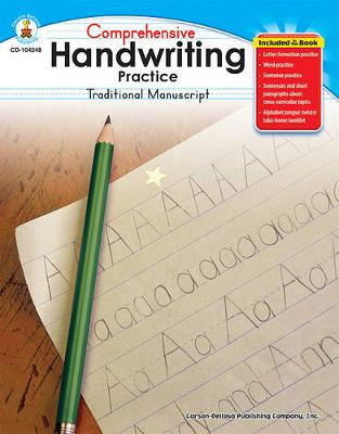 Book cover for Comprehensive Handwriting Practice: Traditional Manuscript, Grades K - 1