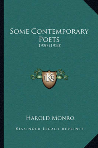 Cover of Some Contemporary Poets Some Contemporary Poets