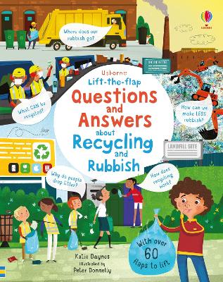 Book cover for Lift-the-flap Questions and Answers About Recycling and Rubbish