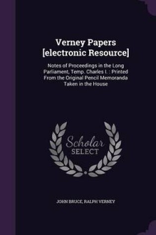 Cover of Verney Papers [Electronic Resource]