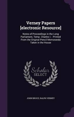 Book cover for Verney Papers [Electronic Resource]