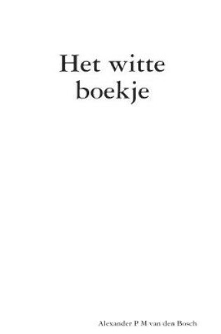 Cover of Het witte boekje