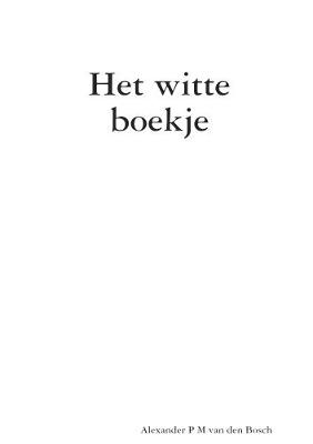 Book cover for Het witte boekje