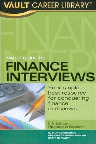 Cover of Vault Guide to Finance Interviews, 5th Edition