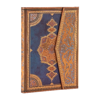 Book cover for Safavid Indigo (Safavid Binding Art) Ultra Hardback Address Book (Wrap Closure)