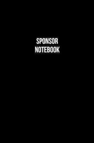 Cover of Sponsor Notebook - Sponsor Diary - Sponsor Journal - Gift for Sponsor