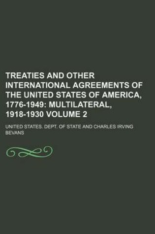 Cover of Treaties and Other International Agreements of the United States of America, 1776-1949 Volume 2
