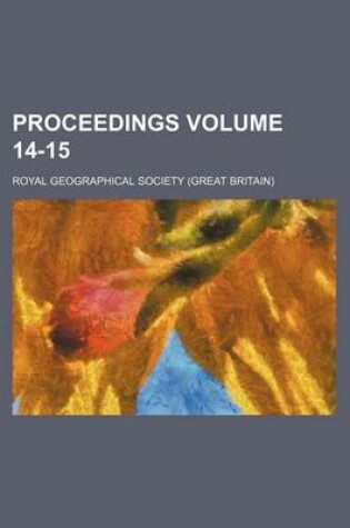 Cover of Proceedings Volume 14-15